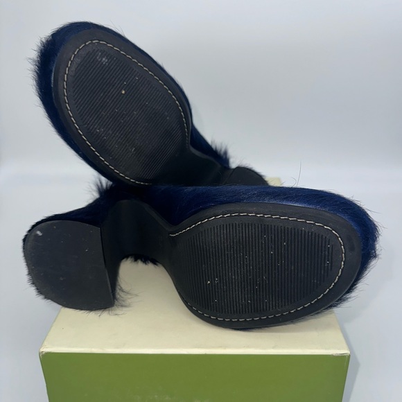 MARNI FUSSBETT SABOT HEELS IN ECLIPSE - LONG HAIR CALF SKIN - Picture 4 of 9